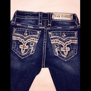Rock Revival denim mid boot jeans- NWOT NEVER WORN